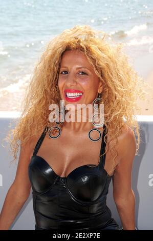 Afida Turner aka Lesly sur la plage du Majestic Barriere lors du 63e Festival annuel du film de Cannes, France, le 17 mai 2010. Photo de Nicolas Briquet/ABACAPRESS.COM Banque D'Images