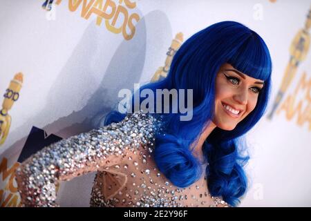 Katy Perry participe aux MTV Movie Awards 2010 qui se sont déroulés au Gibson Amphitheater Universal Studios le 6 juin 2010 à Los Angeles, en Californie. (Photo : Katy Perry). Photo de Lionel Hahn/ABACAPRESS.COM Banque D'Images