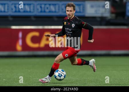 ROTTERDAM, PAYS-BAS - JANVIER 15 : Reuven Niemeijer d'Excelsior pendant le match néerlandais de Keukenkampioendivision entre Excelsior et FC Eindhoven à Banque D'Images