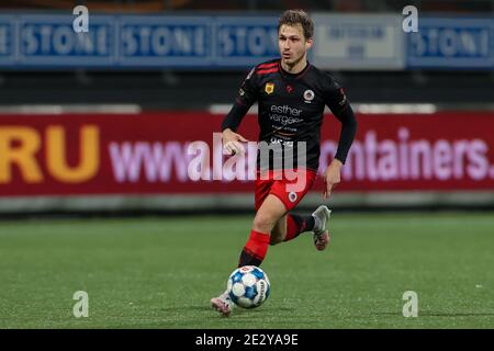 ROTTERDAM, PAYS-BAS - JANVIER 15 : Reuven Niemeijer d'Excelsior pendant le match néerlandais de Keukenkampioendivision entre Excelsior et FC Eindhoven à Banque D'Images