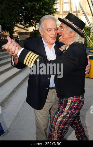 Michel Cardoze assiste à l'inauguration de la tête des Tuileries annuelle qui s'est tenue au jardin des Tuileries à Paris, France, le 25 juin 2010. Photo de Nicolas Briquet/ABACAPRESS.COM Banque D'Images
