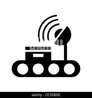 Fichier EPS10 de modèle de vecteur d'icône Droid de l'Explorateur d'espace Illustration de Vecteur