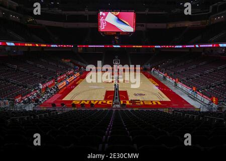 Vue générale du tribunal de Galen Centre devant un NCAA jeu de basket-ball féminin entre les chevaux de Troie de la Californie du Sud et L'État de Washington Banque D'Images