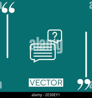 icône vecteur de discussion Illustration de Vecteur