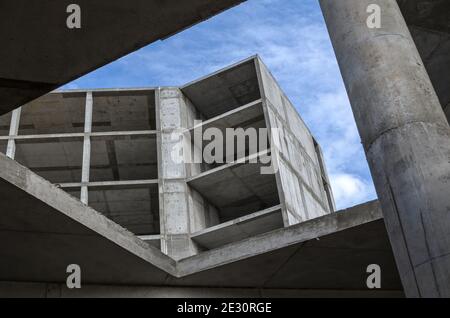 éléments constructions en béton armé Banque D'Images