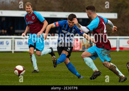 Burton Upon Trent, Royaume-Uni. 02 janvier 2021. Caine Winfarrah, de Sheffield United, a tourné sur la cible pendant le match du FA Women's Championship entre Sheffield United et Coventry United au St George's Park à Burton Upon Trent. Crédit: SPP Sport presse photo. /Alamy Live News Banque D'Images