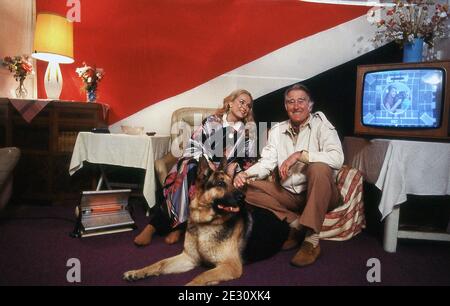 Intérieur du salon du Prince et de la princesse Roy et du salon de la princesse Joan à Sealand. Mai 1979 Banque D'Images