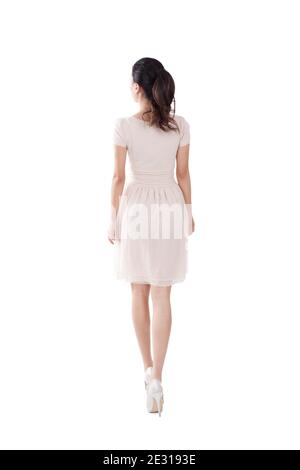 Portrait d'une vue arrière de la jeune femme de haute qualité photo Banque D'Images