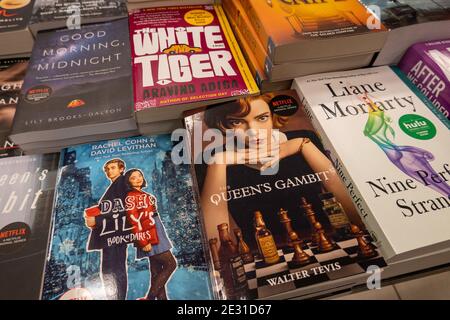 Barnes & Noble Booksellers Book Display, NYC, USA Banque D'Images