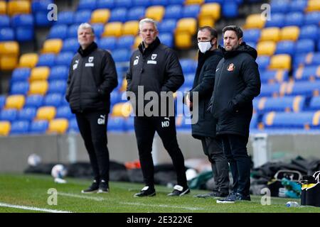 Wimbledon, Royaume-Uni. 16 janvier 2021. Le Manager de Sunderland, Lee Johnson, lors du match à huis clos de la Sky Bet League 1 entre AFC Wimbledon et Sunderland à Plough Lane, Wimbledon, Angleterre, le 16 janvier 2021. Photo de Carlton Myrie/Prime Media Images. Crédit : Prime Media Images/Alamy Live News Banque D'Images