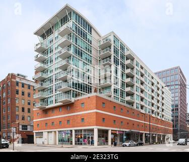 909 Washington conçu par Hirsch Architects Banque D'Images