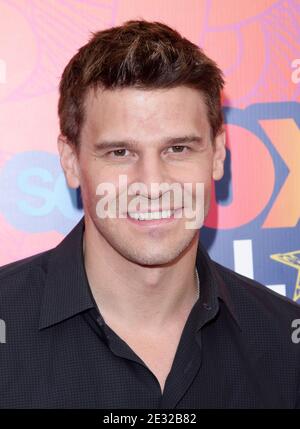 David Boreanaz arrivant pour la « Fox 2010 Summer TCA All-Star Party » qui s'est tenue à Pacific Park - Santa Monica Pier à Santa Monica, CA, États-Unis, le 2 août 2010. Photo d'Adam Orchon/ABACAPRESS.COM Banque D'Images