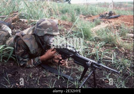 M249 FN MINIMI DM-ST-90-02831. Banque D'Images