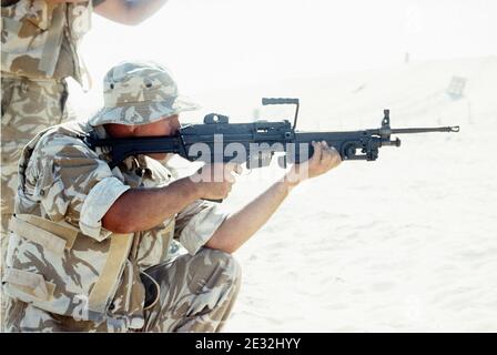 M249 FN MINIMI DM-ST-91-11997. Banque D'Images