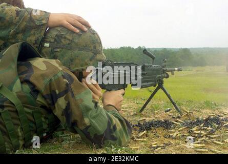 M249 FN MINIMI DM-SD-04-16258. Banque D'Images