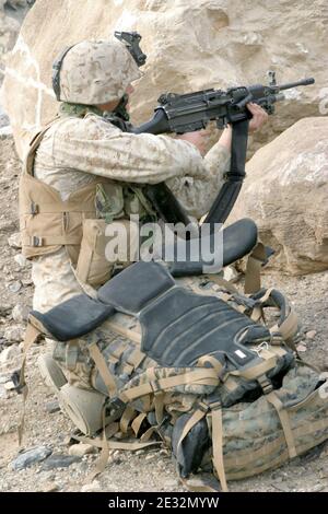 M249 FN MINIMI DM-SD-06-03277. Banque D'Images