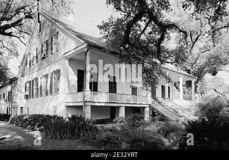 Plantation Magnolia, Louisiane route 119, Natchitoches (paroisse de Natchitoches, Louisiane). Banque D'Images