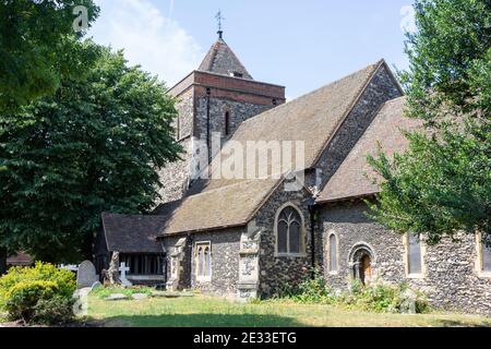 Église paroissiale St Helen & St Giles, Upminster Road, Rainham, London Borough of Hauging, Greater London, Angleterre, Royaume-Uni Banque D'Images
