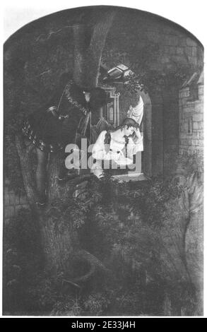 Ludwig Ferdinand Schnorr von Carolsfeld Jägers Liebeslauschen. Banque D'Images