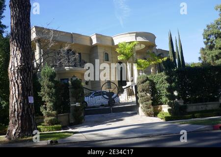 Los Angeles, Californie, États-Unis 16 janvier 2021 UNE vue générale de l'atmosphère de l'ancienne maison de Jack Haley au 1001 N. Beverly Drive le 16 janvier 2021 à Los Angeles, Californie, États-Unis. Photo par Barry King/Alay stock photo Banque D'Images