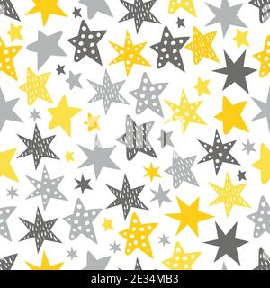 Etoiles esquimantes répétition sans couture. Illustration de vecteur mignon. Illustration de Vecteur