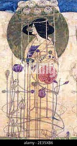 Mackintosh, BuchananTearooms Frieze. Banque D'Images