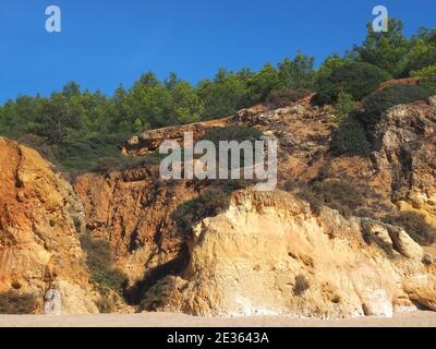 Vide praia da Vau à Portimao, côte de l'algarve, Portugal Banque D'Images