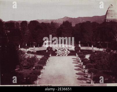 Maggi, Giovanni Battista (183..-18...) - n. 17 - Torino - Giardino Reale. Banque D'Images