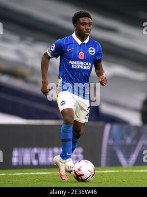 Photo du dossier datée du 01-11-2020, de Brighton et de Hove Albion's Tariq Lamptey. Date de publication : dimanche 17 janvier 2021. Banque D'Images