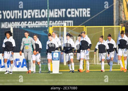 Milan, Italie. 17 janvier 2021. Juventus pendant la série UN match féminin entre FC Inter et FC Juventus au Suning Sport Centre YDC à Milan, Italie crédit: SPP Sport Press photo. /Alamy Live News Banque D'Images