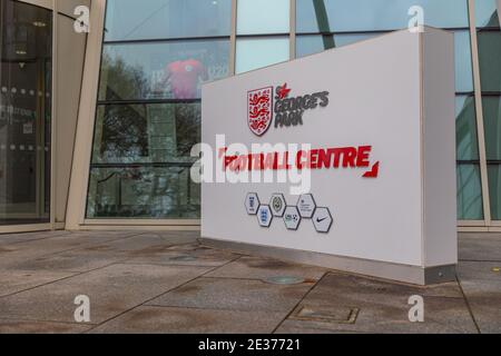 Burton Upon Trent, Royaume-Uni. 02 janvier 2021. Autour de St George's Park, les équipes sont arrivées lors du match de championnat FA Women's Championship entre Sheffield United et Coventry United au St George's Park à Burton Upon Trent, en Angleterre. Crédit: SPP Sport presse photo. /Alamy Live News Banque D'Images