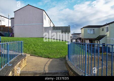 Furse Park logement à Barne Barton. À l'origine, l'hébergement naval la région est maintenant un mélange de logements privés et sociaux. Banque D'Images