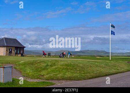 Boutique de professionnels, club de golf de Machrihanish, Argyll, Écosse Banque D'Images