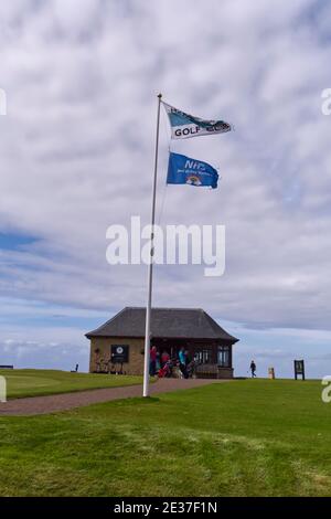 Boutique de professionnels, club de golf de Machrihanish, Argyll, Écosse Banque D'Images