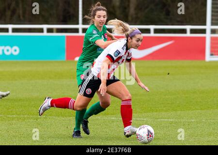 Burton Upon Trent, Royaume-Uni. 02e janvier 2021. Pendant le match de championnat féminin FA entre Sheffield United et Coventry United au St George's Park à Burton Upon Trent, en Angleterre. Crédit: SPP Sport presse photo. /Alamy Live News Banque D'Images