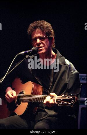 Lou Reed en concert au Royal Festival Hall de Londres, au Royaume-Uni. 3 juillet 1997 Banque D'Images