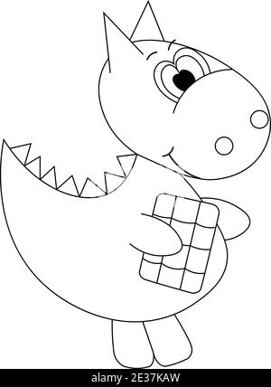Il peut être utilisé pour la coloration des enfants, les icônes, le Web, les cartes postales, la décoration, la mise en paquet, les imprimés pour des objets, les couvertures pour les carnets, la décoration de boîtes pour les jouets, St Illustration de Vecteur