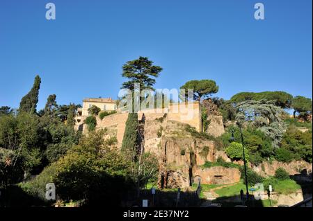 Italie, Rome, Rupe Tarpea, Tarpeian Rock Banque D'Images