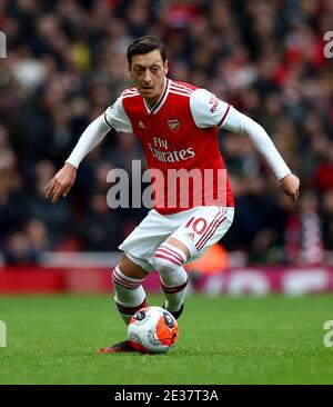 Photo du dossier datée du 07-03-2020 de l’Arsenal Mesut Ozil. Date de publication : dimanche 17 janvier 2021. Banque D'Images