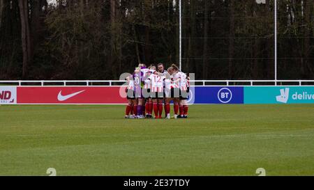 Burton Upon Trent, Royaume-Uni. 02 janvier 2021. Sheffield s'est enhué pendant la deuxième moitié du match de championnat féminin FA entre Sheffield United et Coventry United au St George's Park à Burton Upon Trent, en Angleterre. Crédit: SPP Sport presse photo. /Alamy Live News Banque D'Images