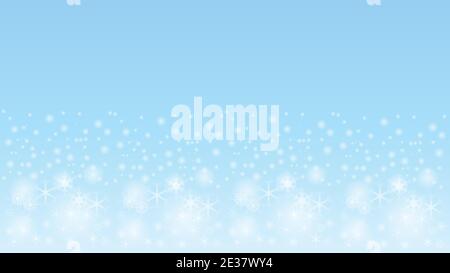 Flocons de neige, neige, ciel, étoiles, couleur, arrière-plan Illustration de Vecteur