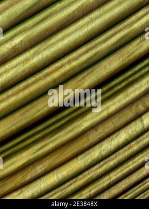 Tissu ondulé abstrait jaune foncé et motif texturé vintage Banque D'Images