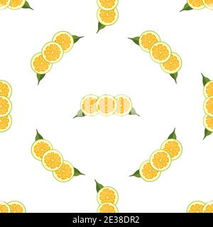 Illustration sur le thème grand pomelo sans couture de couleur, motif de fruits lumineux pour l'étanchéité. Motif de fruits composé d'un magnifique pomelo de répétition sans couture. Simple Illustration de Vecteur