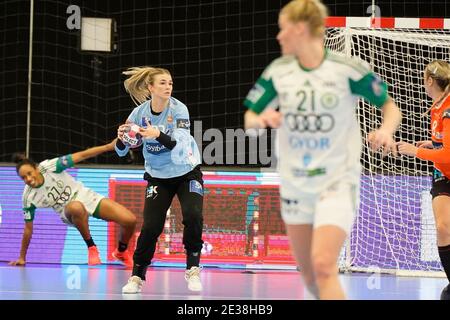 Odense, Danemark. 17 janvier 2021. Tess Wester (33) de Odense Handball vu dans le match de la Ligue des champions DELO EHF entre Odense Handball et Gyori Audi ETO KC à Sydbank Arena à Odense. (Crédit photo : Gonzales photo/Alamy Live News Banque D'Images