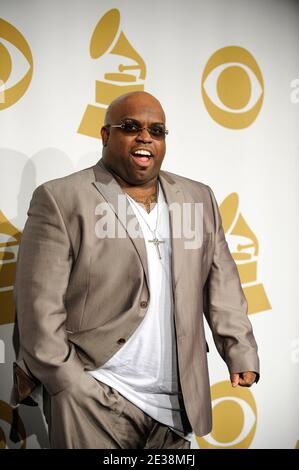 CEE Lo Green pose dans la salle de presse pendant le concert DES nominations GRAMMY Live au Club Nokia le 1er décembre 2010 à Los Angeles, Californie. Photo de Lionel Hahn/AbacaUsa.com Banque D'Images