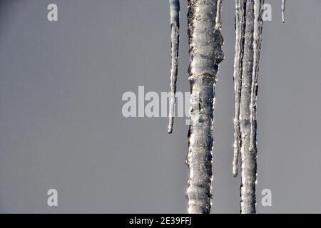 Gros plan des glaçons congelés Banque D'Images