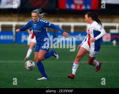 BROMLEY, ROYAUME-UNI JANUARY17 : Bridget Galloway de Durham W.F.C pendant le championnat FA des femmes entre Crystal Palace Women et Durham Women au stade Hayes Lane, Bromley, Royaume-Uni le 17 janvier 2021 crédit: Action Foto Sport/Alamy Live News Banque D'Images