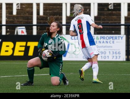 BROMLEY, ROYAUME-UNI JANUARY17 : Megan Borthwick de Durham W.F.C pendant le championnat FA des femmes entre Crystal Palace Women et Durham Women au stade Hayes Lane, Bromley, Royaume-Uni le 17 janvier 2021 crédit: Action Foto Sport/Alamy Live News Banque D'Images