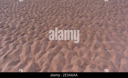 Sable sur la plage à marée basse, Dawlish Warren, Devon, Angleterre, Europe Banque D'Images