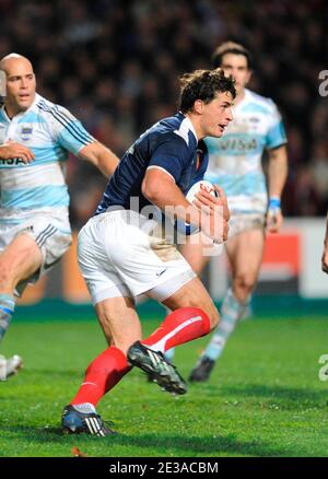 Yannick Jauzion en France lors du match international de rugby à XV, la France contre l'Argentine au stade de la Mosson à Montpellier, en France, le 20 novembre 2010. La France a gagné 15-9. Photo d'Alain Grosclaude/ABACAPRESS.COM Banque D'Images